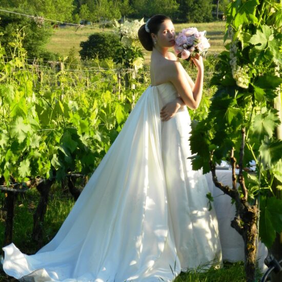 Bryllup på vingård ved Cortona